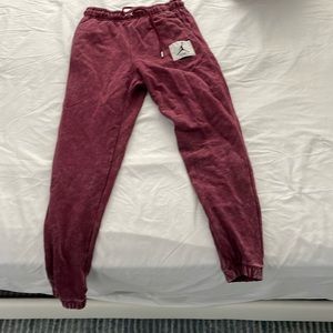 Jordan Flight Fleece men’s pants maroon burgundy sweatpants size s